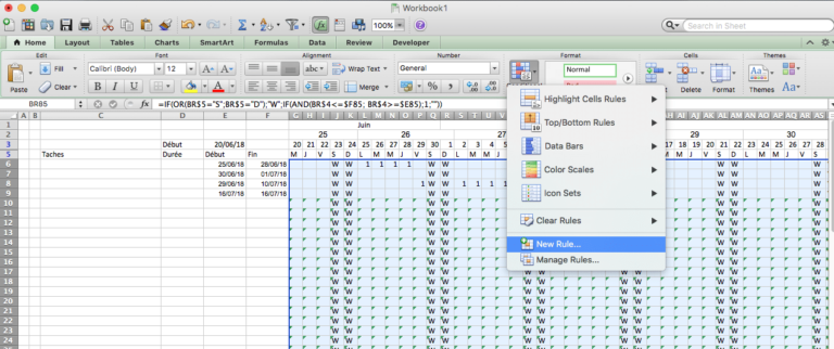 Comment faire un planning Excel Tutoriel ExécutionProjet